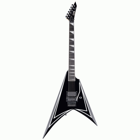 ESP LTD Alexi Sawtooth SE 20th Anniversary Black with White Pinstripes Electric Guitar