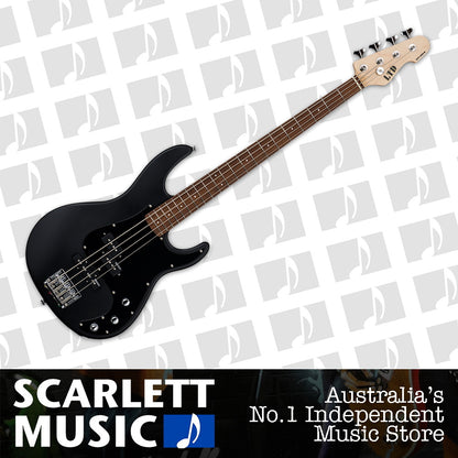 ESP LTD AP-204 4 String Electric Bass Guitar Black Satin — view 2