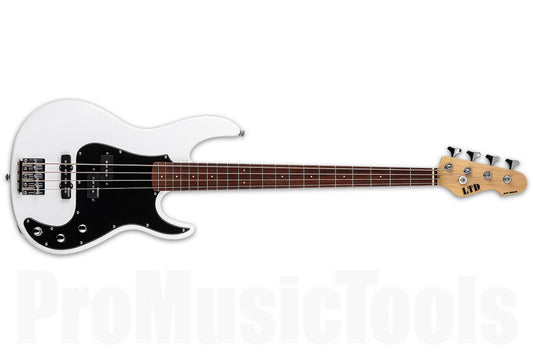 ESP LTD AP-204 4 String Electric Bass Guitar Snow White Satin
