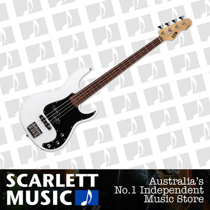 ESP LTD AP-204 4 String Electric Bass Guitar Snow White Satin — view 2