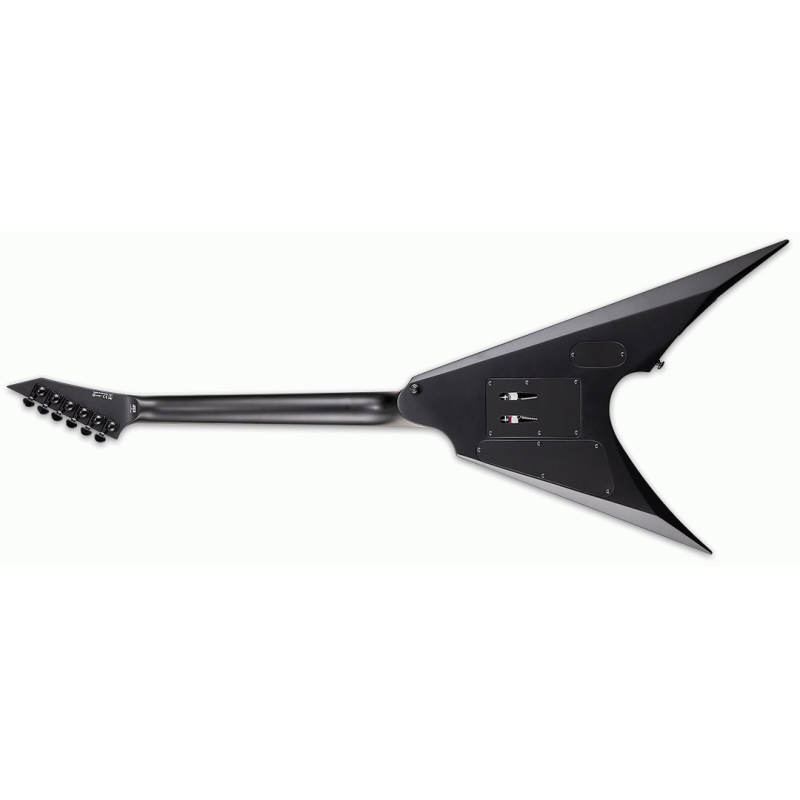 LTD Arrow Black Metal Electric Guitar with EMG 81 Pickup and Macassar Ebony Fingerboard — view 2
