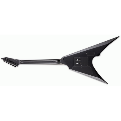 LTD Arrow Black Metal Electric Guitar with EMG 81 Pickup and Macassar Ebony Fingerboard — view 2