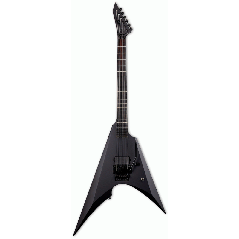LTD Arrow Black Metal Electric Guitar with EMG 81 Pickup and Macassar Ebony Fingerboard
