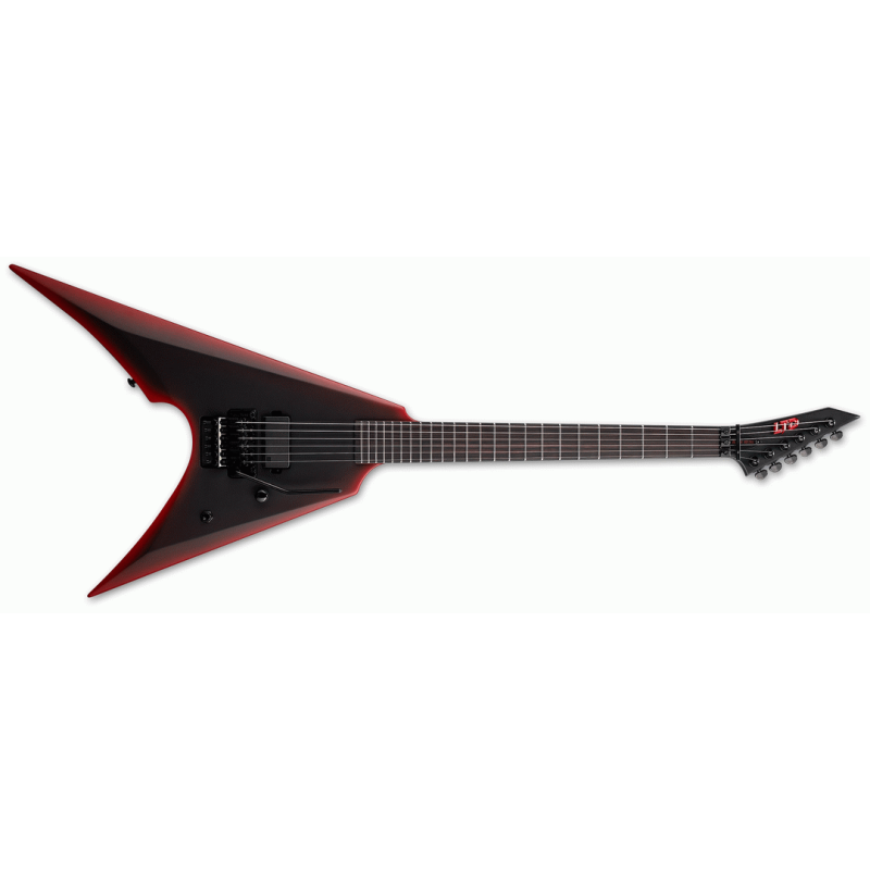 ESP LTD Arrow Black Metal Red Satin Finish Electric Guitar — view 4