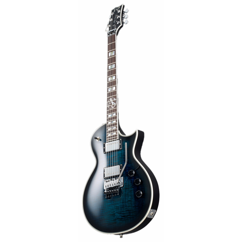 LTD Alex Skolnick AS-1FR Flame Lemon Burst Electric Guitar with Floyd Rose Bridge — view 3