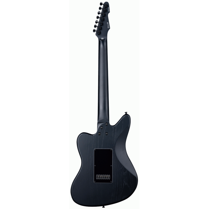 ESP LTD AW-XJ7 Baritone EverTune Guitar, 7-String, 27" Scale, Black Open Grain Satin Finish, Hardshell Case Included — view 2