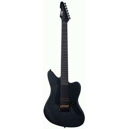ESP LTD AW-XJ7 Baritone EverTune Guitar, 7-String, 27" Scale, Black Open Grain Satin Finish, Hardshell Case Included