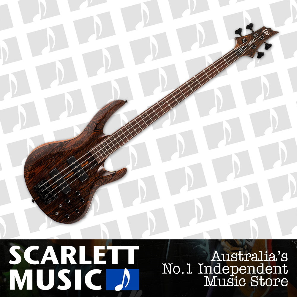ESP LTD B-1004 4 String Electric Bass Guitar Natural Satin — view 2