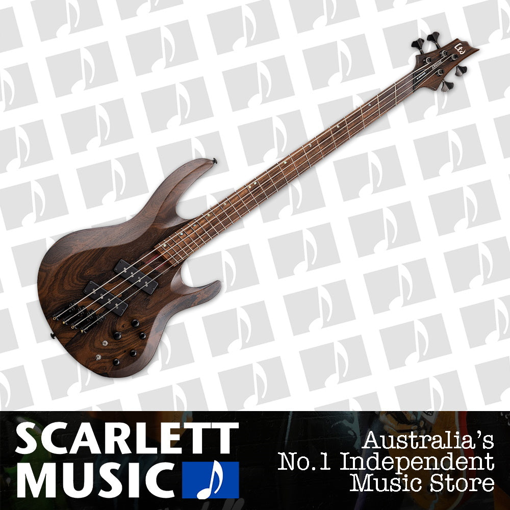 ESP LTD B-1004 Multi Scale 4 String Electric Bass Guitar Natural Satin — view 2