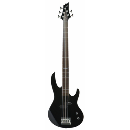 LTD B-15 5 String Bass Guitar Black Satin with Gig Bag