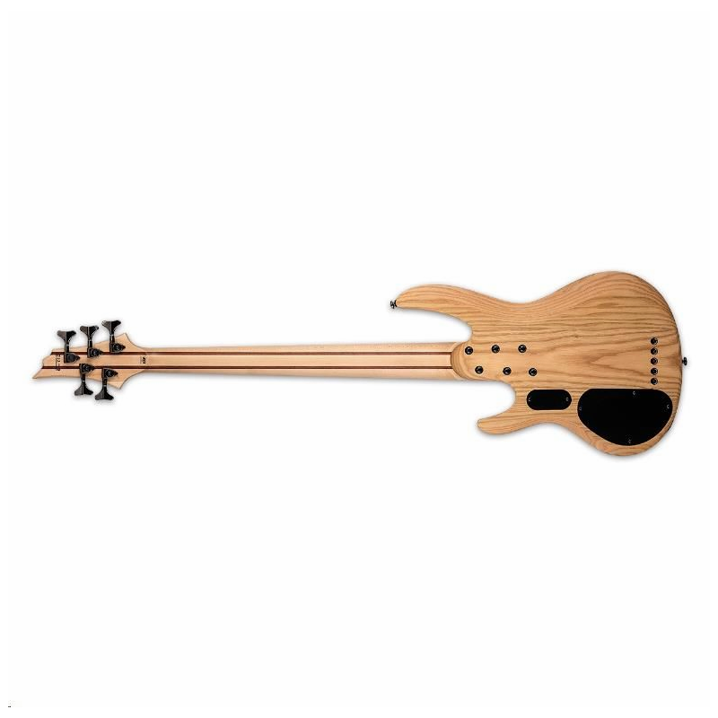 LTD B-205SM Fretless 5-String Bass Natural Satin Spalted Maple Top — view 2
