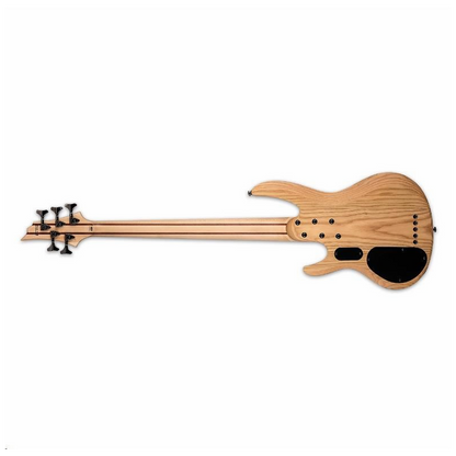 LTD B-205SM Fretless 5-String Bass Natural Satin Spalted Maple Top — view 2