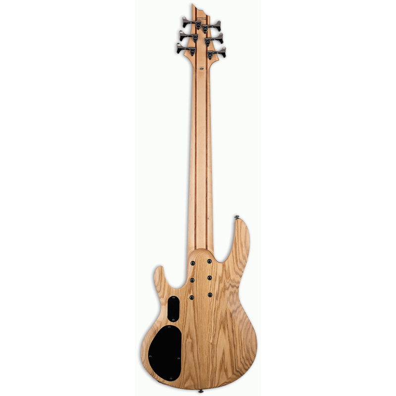 LTD B-206SM 6 String Bass Guitar Natural Satin Finish Spalted Maple Top — view 2