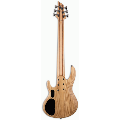 LTD B-206SM 6 String Bass Guitar Natural Satin Finish Spalted Maple Top — view 2