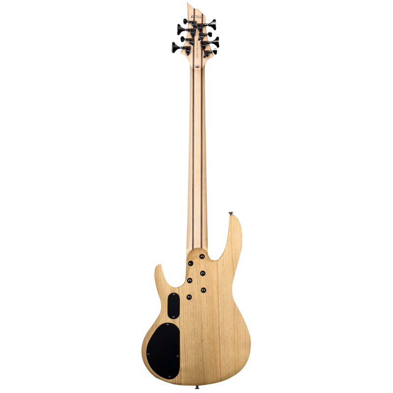 LTD B-208SM Spalted Maple 8 String Bass Guitar Natural Satin Finish — view 2
