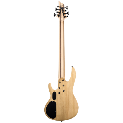 LTD B-208SM Spalted Maple 8 String Bass Guitar Natural Satin Finish — view 2
