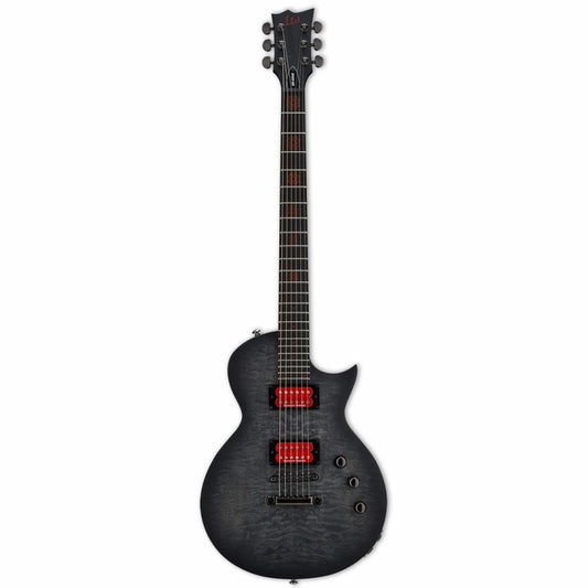 LTD Ben Burnley Signature BB-600 Baritone Guitar - Eclipse Body, Seymour Duncan Pickups, Piezo Bridge, See Thru Black Sunburst Finish