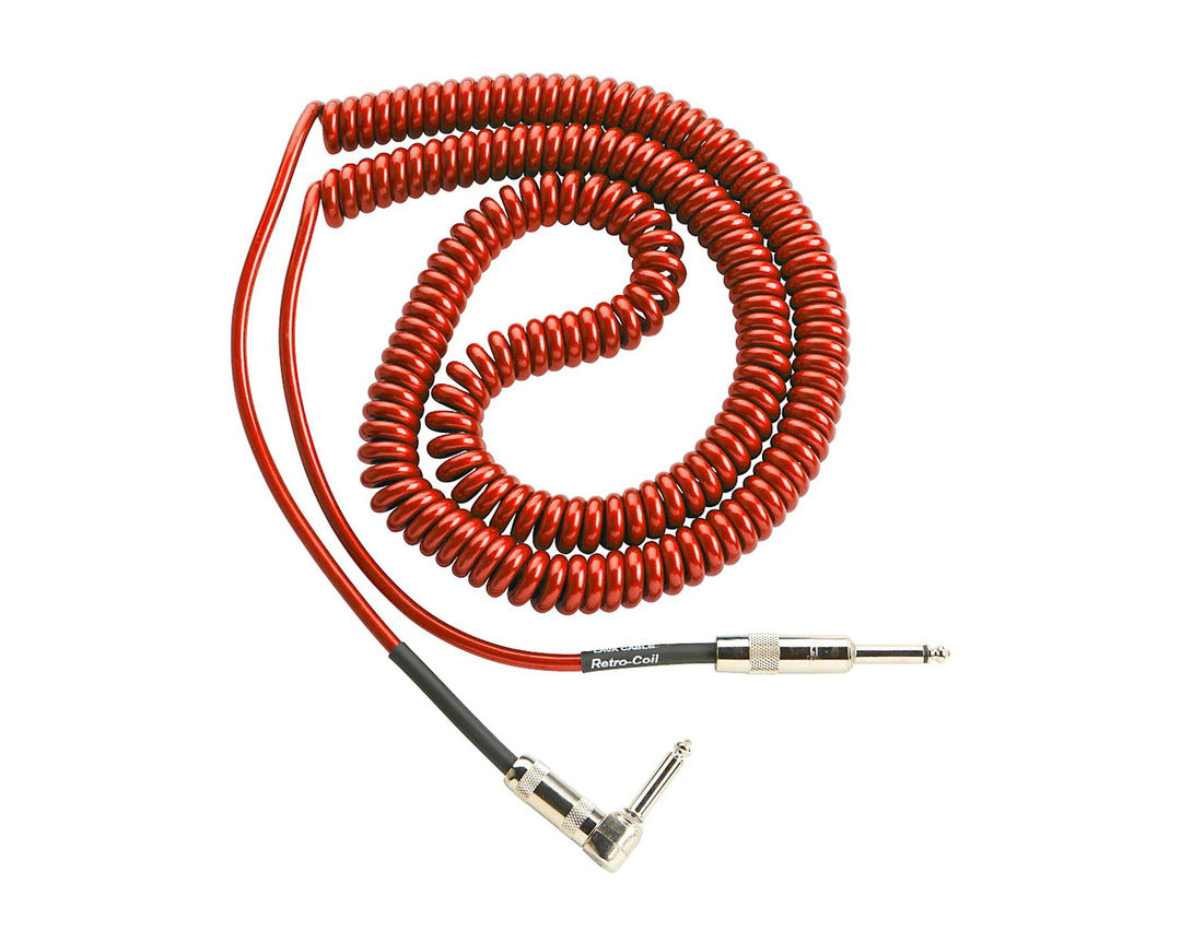 Lava Retro Coil 20Ft Straight To R Angle Met Red