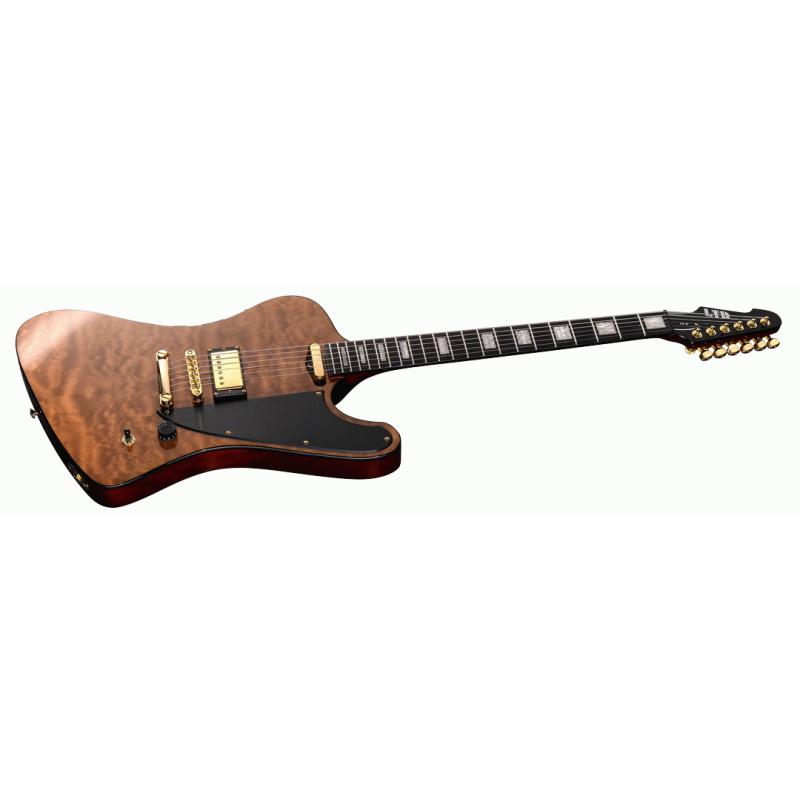 ESP LTD CS-II Vintage Natural Quilt Maple Electric Guitar with Case — view 3