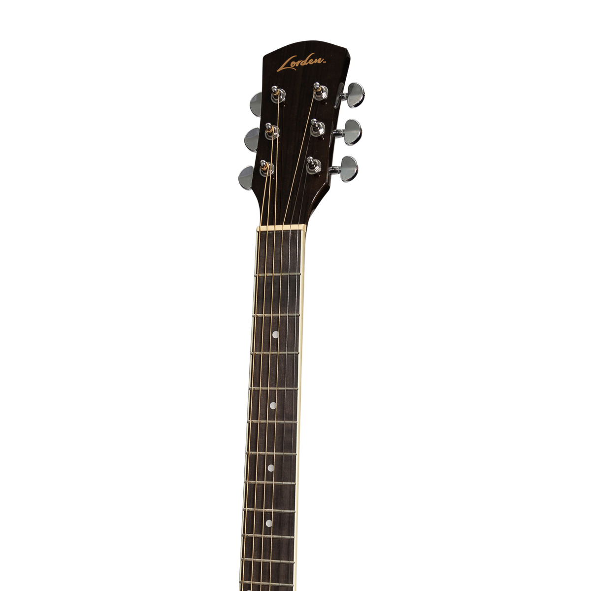 Lorden LD-10-BLK Acoustic Dreadnought Guitar Black Gloss — view 4
