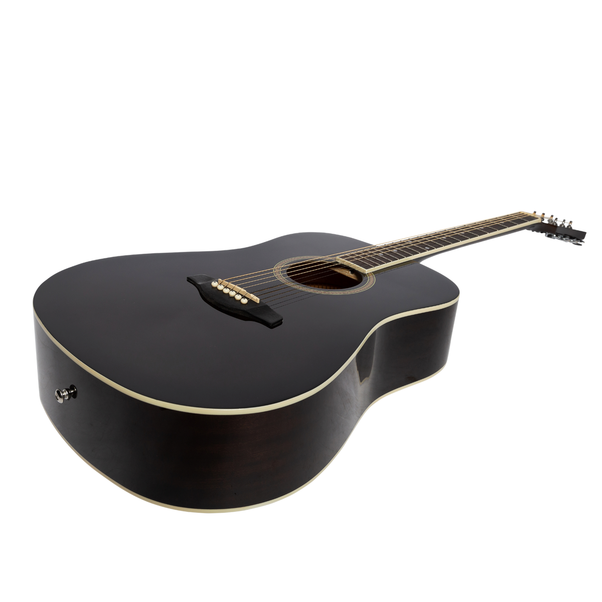 Lorden LD-10-BLK Acoustic Dreadnought Guitar Black Gloss — view 5