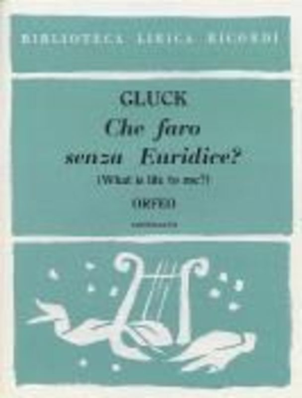 Che Faro Senza Euridice Low Key C (Softcover Book)