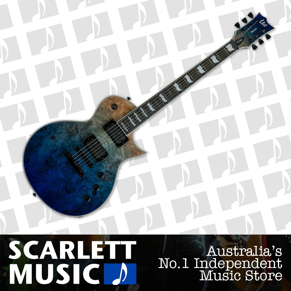 ESP LTD EC-1000 Blue Natural Fade Electric Guitar — view 2