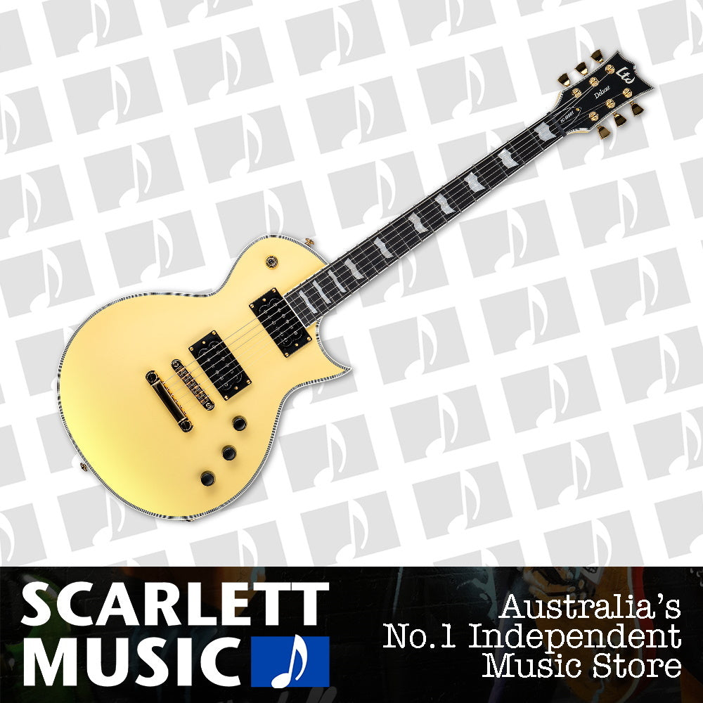 ESP LTD EC-1000T Electric Guitar Vintage Gold Satin — view 2
