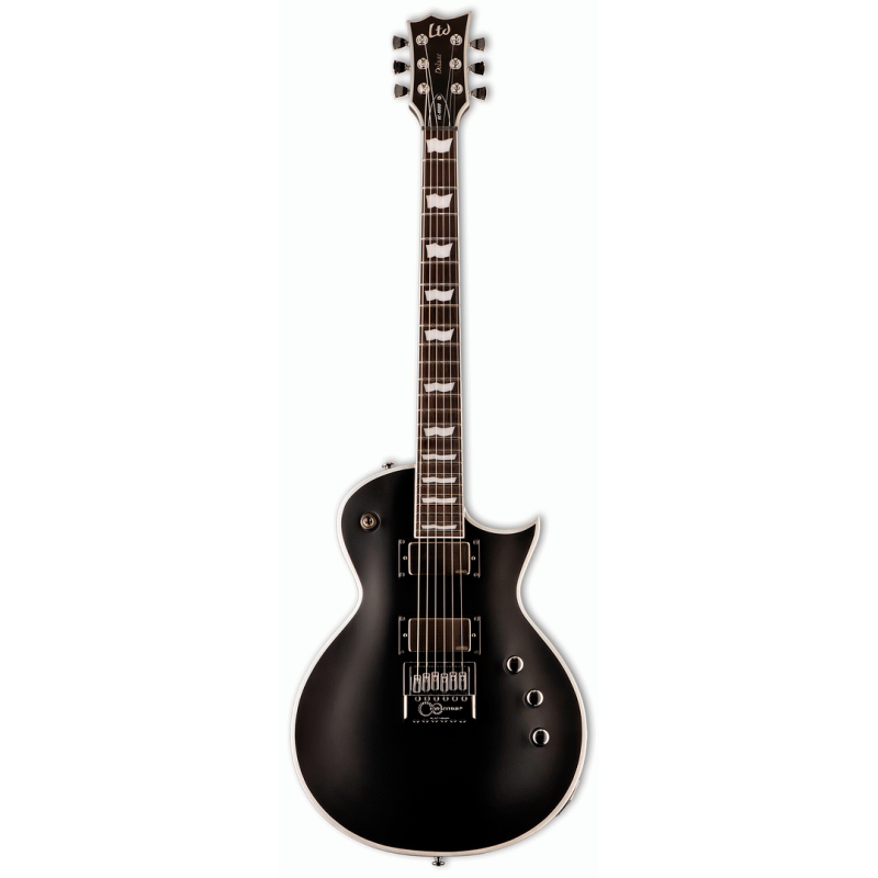 LTD EC-1000 EverTune Black Satin Electric Guitar with EMG Pickups and 24 Extra-Jumbo Frets