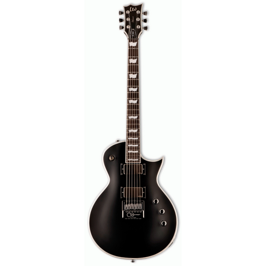 LTD EC-1000 EverTune Black Satin Electric Guitar with EMG Pickups and 24 Extra-Jumbo Frets