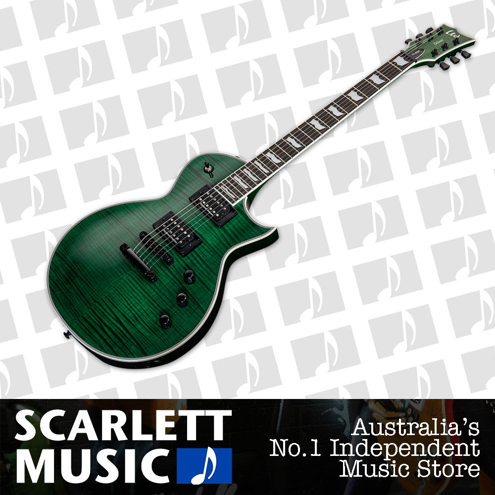ESP LTD EC-1000FM See Thru Green Electric Guitar — view 2
