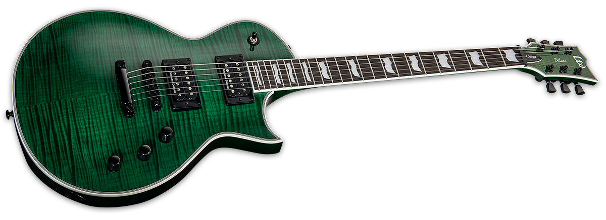 ESP LTD EC-1000FM See Thru Green Electric Guitar