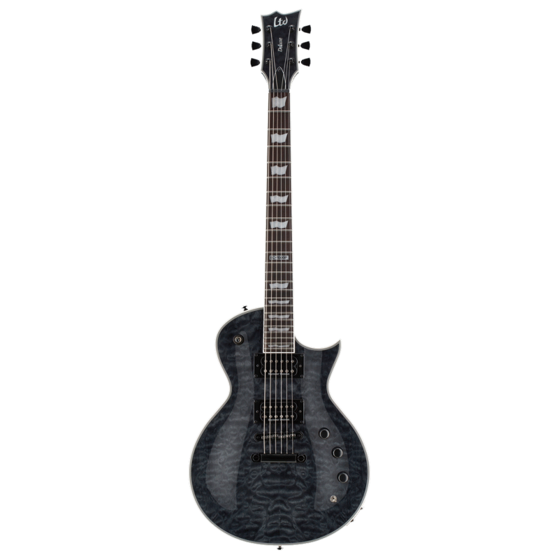 LTD EC-1000 Piezo QM Electric Guitar See Thru Black