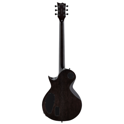 LTD EC-1000 Piezo QM Electric Guitar See Thru Black — view 2
