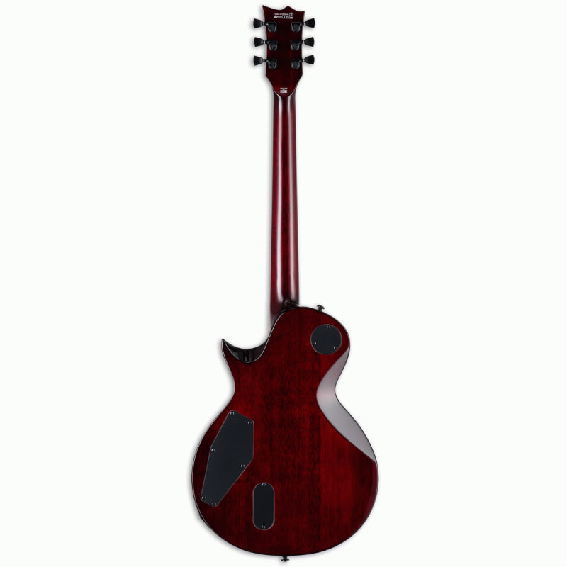 LTD EC-1000QM STBC Deluxe Electric Guitar See Thru Black Cherry Finish — view 2