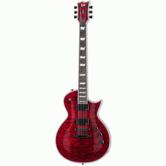 LTD EC-1000QM STBC Deluxe Electric Guitar See Thru Black Cherry Finish