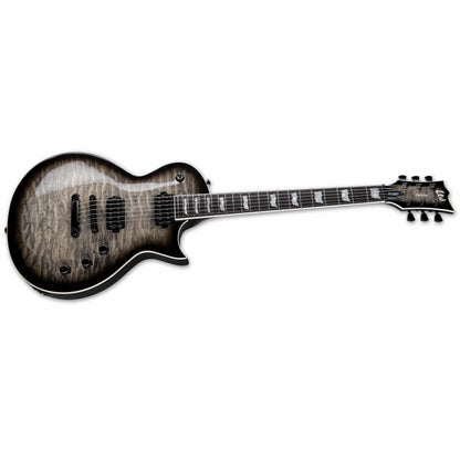 LTD EC-1000T Guitar Charcoal Burst with Quilted Maple Top and Fishman Fluence Pickups — view 3