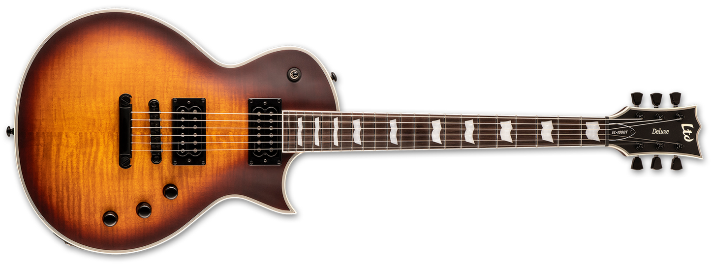 ESP LTD EC-1000CTM Full Thickness Electric Guitar Tobacco Sunburst