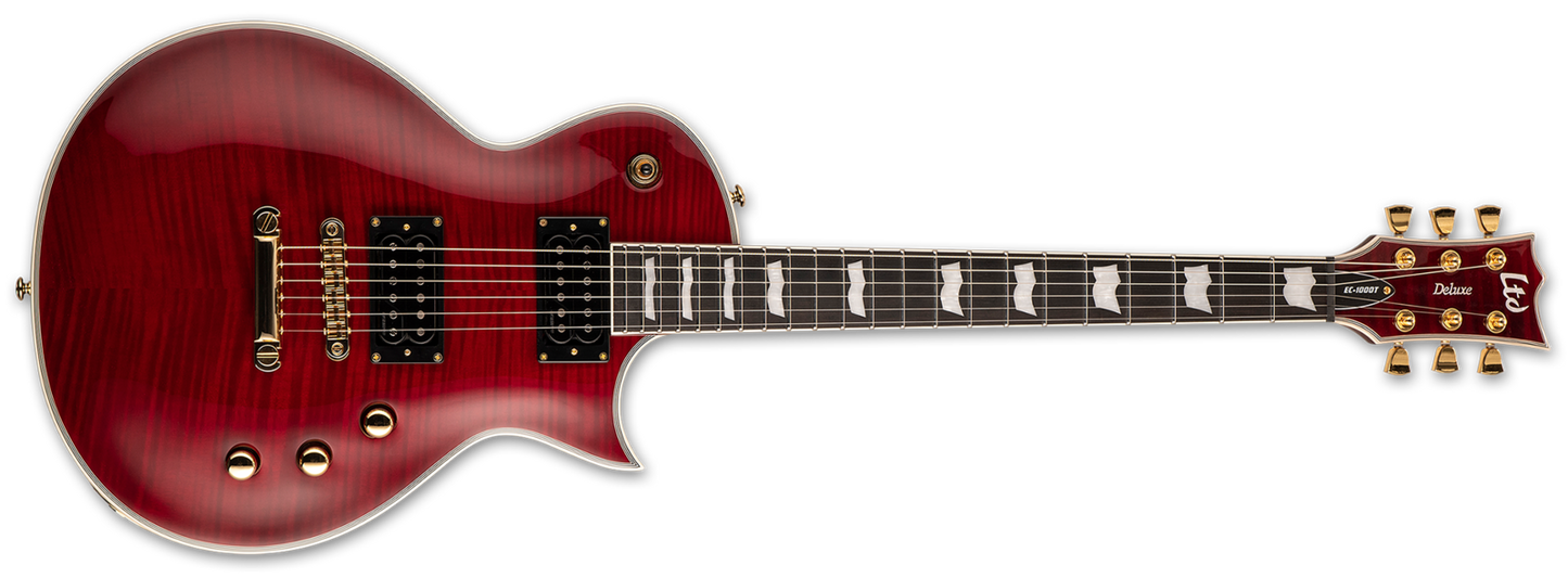 ESP LTD EC-1000CTM Full Thickness Electric Guitar See Thru Black Cherry