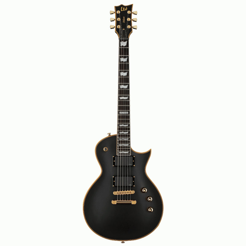 LTD EC-1000 VB Electric Guitar Vintage Black with EMG Pickups and Gold Hardware