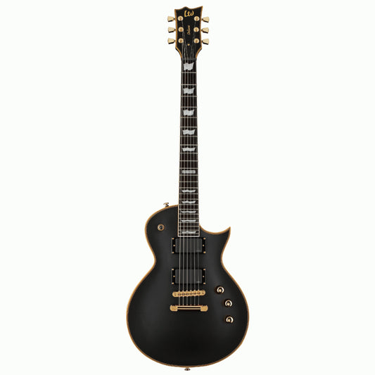 LTD EC-1000 VB Electric Guitar Vintage Black with EMG Pickups and Gold Hardware