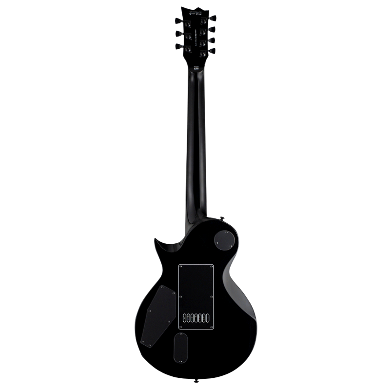 LTD EC-1007 EverTune Black Seven-String Guitar with EMG 81-7H/60-7H Pickups — view 2