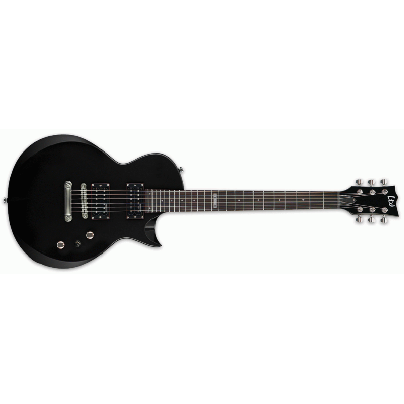 LTD EC-10 Electric Guitar Black with Gig Bag, Maple Neck, 24 Extra-Jumbo Frets, ESP Designed LH-100 Pickups