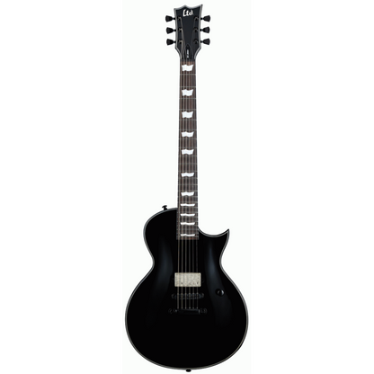 ESP LTD EC-201 Electric Guitar - Gloss Black Finish, Mahogany Body, 24 Frets, ESP LH-150B Pickup, Set-Neck Construction