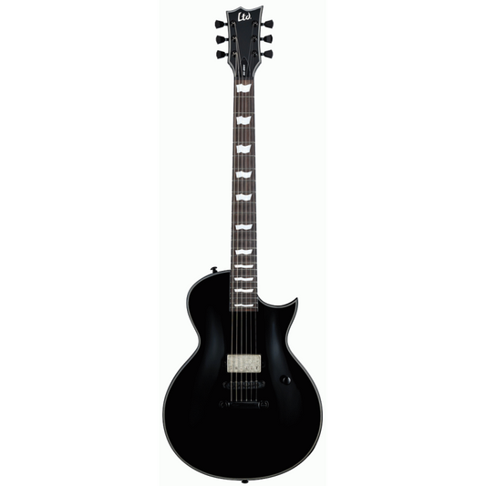 ESP LTD EC-201 Electric Guitar - Gloss Black Finish, Mahogany Body, 24 Frets, ESP LH-150B Pickup, Set-Neck Construction