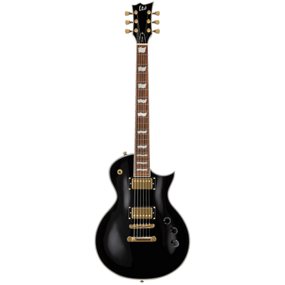 LTD EC-256 Eclipse Electric Guitar - Non Distressed Black, Mahogany Body, Roasted Jatoba Fingerboard, ESP LH-150 Pickups, Coil-Splitting