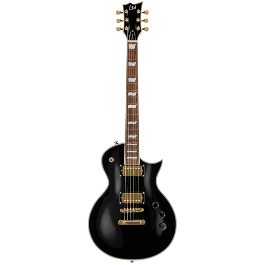 LTD EC-256 Eclipse Electric Guitar - Non Distressed Black, Mahogany Body, Roasted Jatoba Fingerboard, ESP LH-150 Pickups, Coil-Splitting