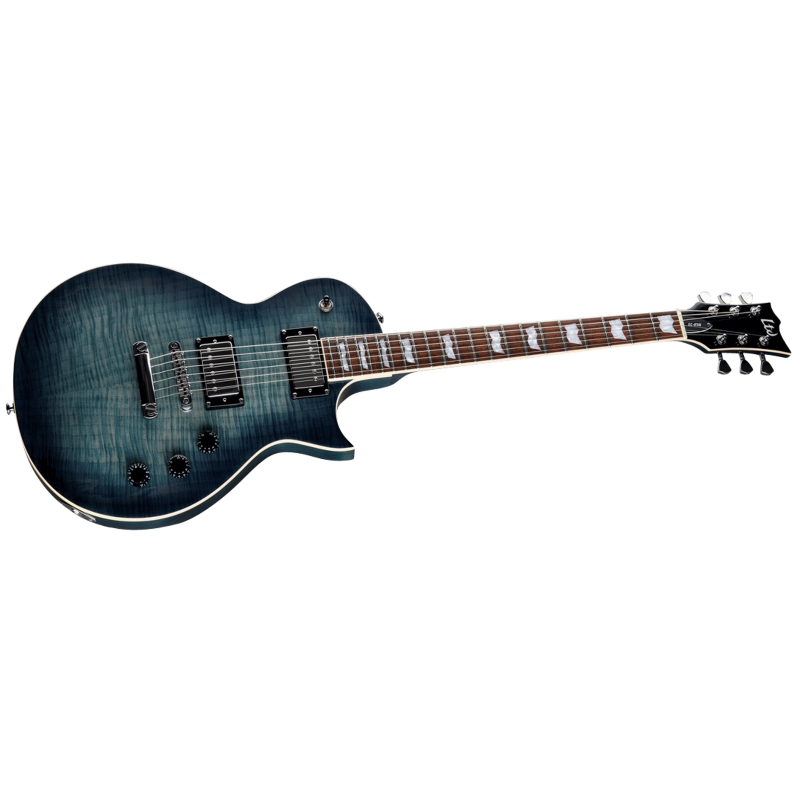 LTD EC-256FM Cobalt Blue Electric Guitar with Flamed Maple Top and ESP Designed LH-150 Pickups — view 3