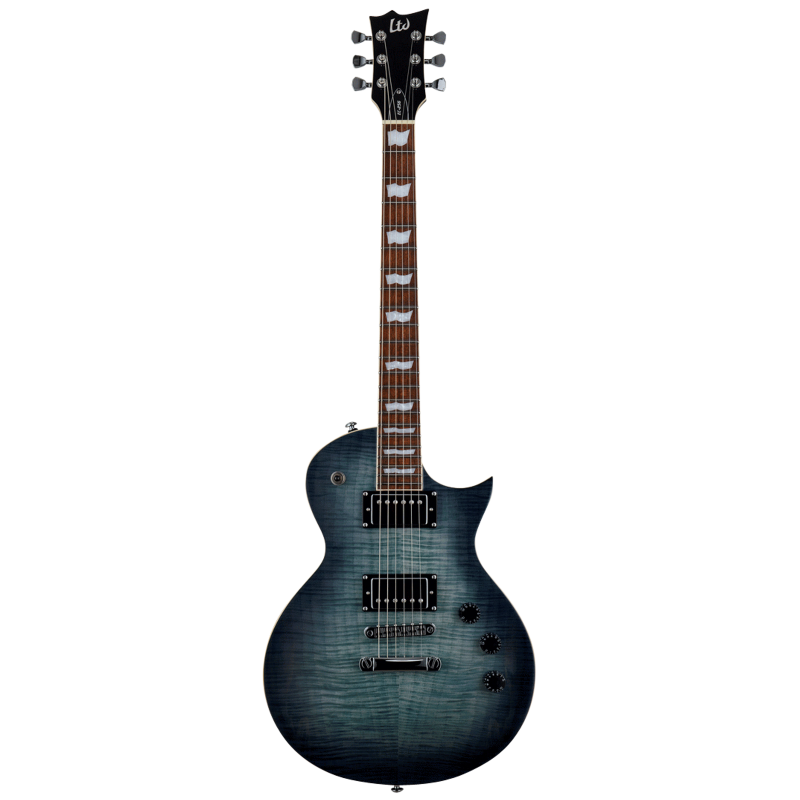 LTD EC-256FM Cobalt Blue Electric Guitar with Flamed Maple Top and ESP Designed LH-150 Pickups