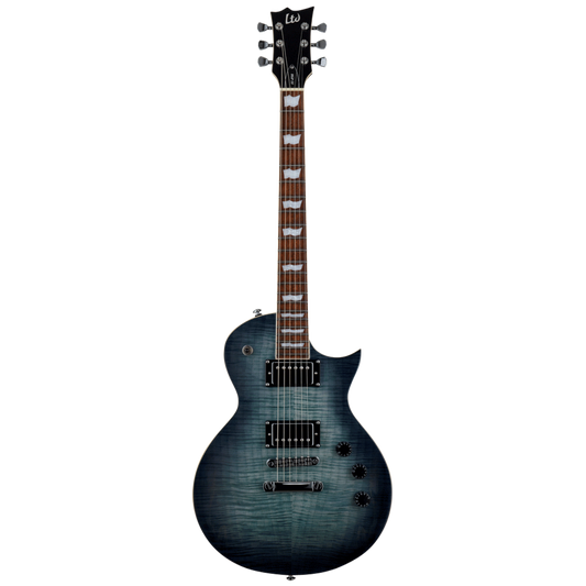 LTD EC-256FM Cobalt Blue Electric Guitar with Flamed Maple Top and ESP Designed LH-150 Pickups